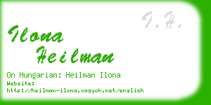 ilona heilman business card